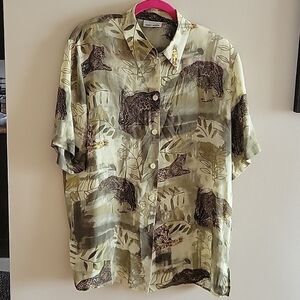 GERRY WEBER Vintage Short Sleeve Button-down Shirt 44